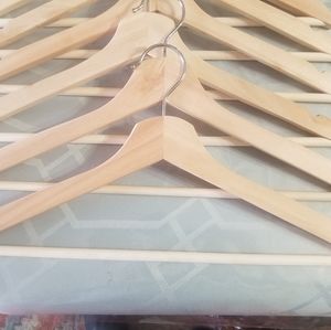 Lot of 8 wooden hangers